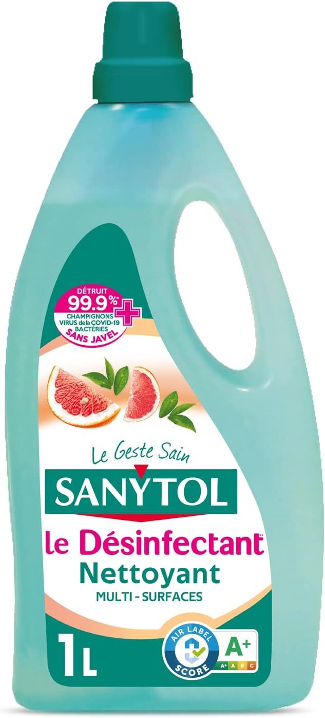 Nettoyant désinfectant pamplemousse élimine 99% des bactéries sur les sols