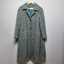 Eastex Coat Womens Size 18 Vintage Teal Pure New Wool Fully Lined Boucle Weave