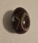 NICE AGATIZED DEEP RED JASPER CRYSTAL EGG POLISHED 9OZ. 2 5/8" X 1 7/8" SPECIMAN — photo 2