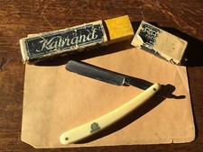 Rasoir Coupe Choux ancien Kabrand 415 Straight Razor