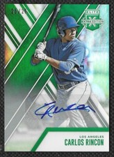 Carlos Rincon 2017 Elite Extra Edition Autograph Emerald #131 /25 Dodgers Rookie