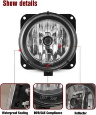 1X Fog Light For 2005-2006 Ford Escape 2000-2005 Ford Focus Clear Lens Lamp L=R
