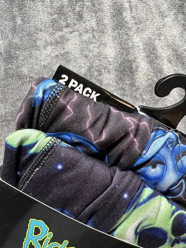 BioWorld 2 Pack Rick And Morty Men's Boxer Briefs Size XL 40-42" - Image 2 of 3