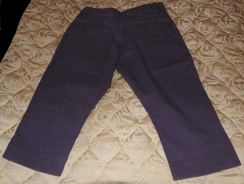 LADIES BHS AUTHENTIC DENIM PETITES CAPRI PANTS IN LAVEDER SIZE 12 BN - Picture 3 of 6