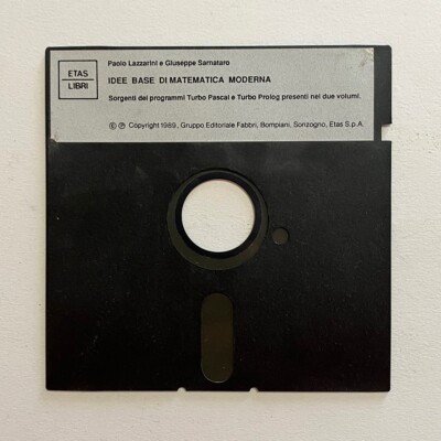 Etas Ideen Modern Mathematica Base Floppy Disk 5,25 Mini Vintage Retro