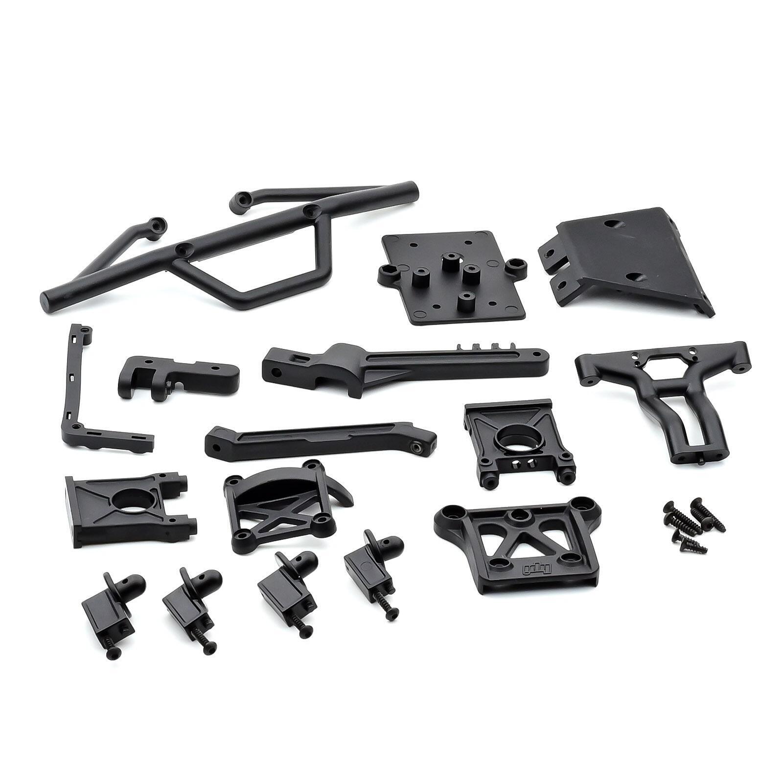 HPI Vorza Truggy Front Bumper Brace & Stiffener Set & Body Mounts 101172 103668+