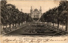 Old postcard AK MONACO - MONTE-CARLO - Casino et Jardins (477132)