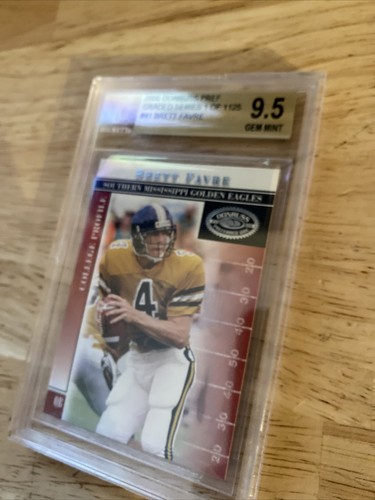 Brett Favre BGS 9.5 GEM MINT Donruss 2000 Graded Series 1/1125 Beckett Vintage - Picture 6 of 19