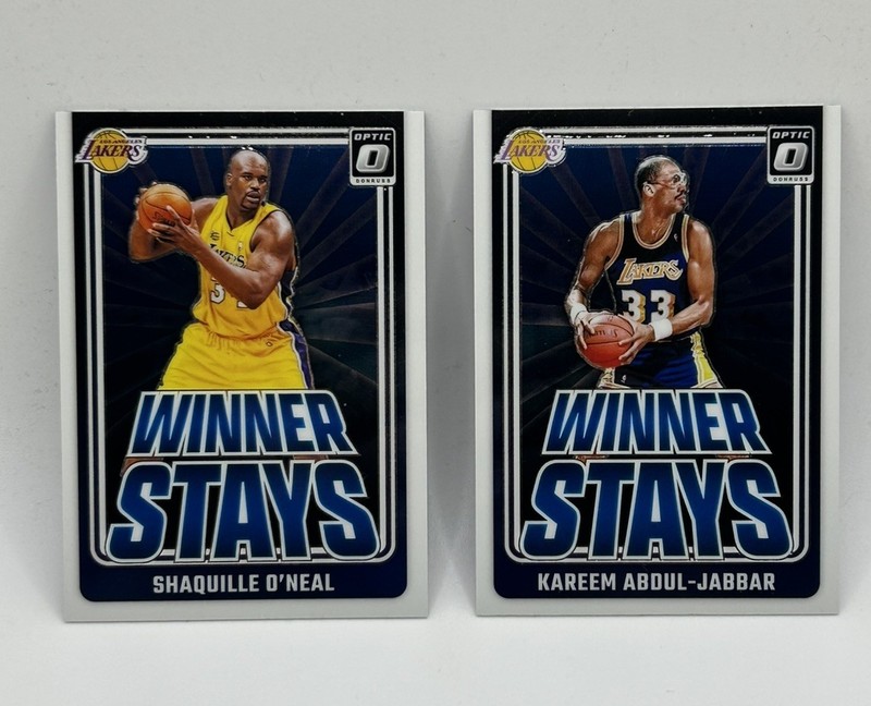 2024-25 Donruss Optic - Winner Stays, Shaquille O’Neal & Kareem (Lot x2), Lakers