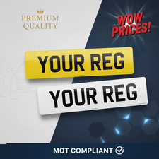 Number Plates UK Premium | 2D | 3D | 4D | 4D Gel | 100% Road / MOT Legal