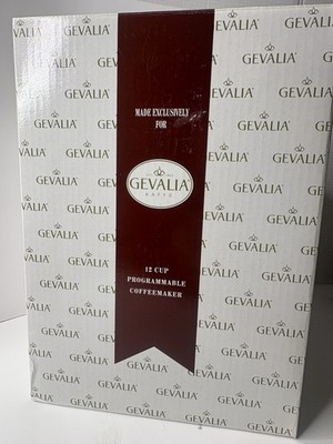 GEVALIA KAFFEE PROGRAMMABLE 12-CUP COFFEEMAKER BLACK MODEL C60-A NEW