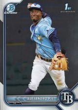 2022 Bowman Chrome Prospects #BCP-99 Alejandro Pie 1st Tampa Bay Rays