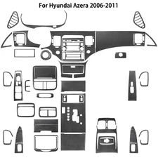 48Pcs Carbon Fiber Full Interior Kit Cover Trim For Hyundai Azera 2006-2011