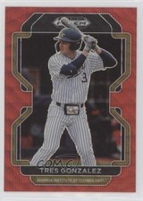 2022 Panini Prizm Draft Picks Red Wave Prizm Tres Gonzalez #PDP140 0y59