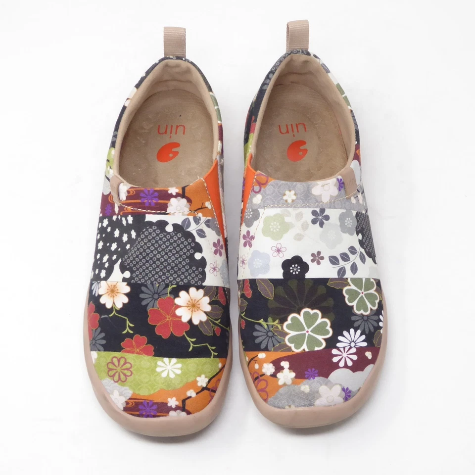 Zapatos mocasines sin cordones UIN para mujer Toledo con estampado floral EE. UU. 8,5 Foto 2 de 4