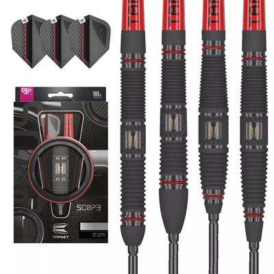 Target Darts Set Tungsten 90% Scope Swiss Point SP Steel Tip 4 Barrel Shapes