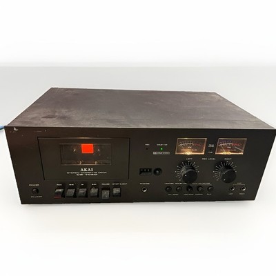 Vintage RARE Black Akai CS-705D Stereo Cassette Deck Dolby NR Tested Working