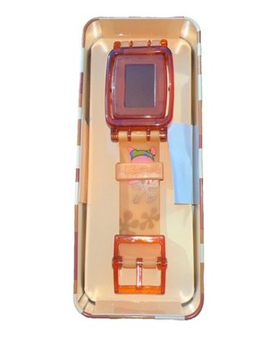 NEW RARE SPONGE BOB PATRICK DIGITAL FLIP WATCH IN TIN CASE NEW BATTERY