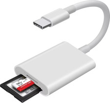2-in-1 USB-C SD TF Card Reader Adapter OTG Memory Card Reader for iPhone iPad