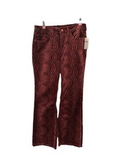 NWT Pilcro Anthropologie Womens Corduroy Jeans Size 29. 26.5 Inseam. Wine Color