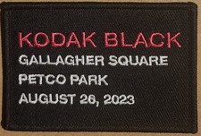 Kodak Black Gallagher Square at Petco Park August 26, 2023 Iron on patch