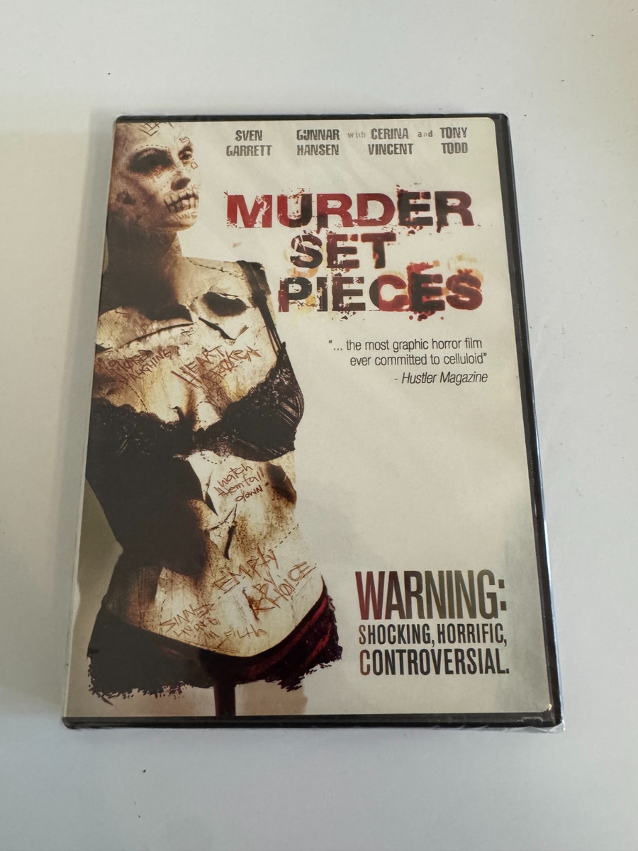 MURDER SET PIECES 2004 Graphic Horror DVD OOP Gunnar Hansen Tony