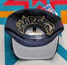 NWT Vintage San Diego Chargers Graffiti Hat Plain Logo Front Drew Pearson Twill