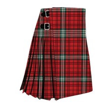 Morrison Red Modern Tartan Kilt Scottish Clan Highland Wedding Mens Traditional