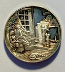 1971 Hamilton Mint Christmas Medal Spirit of Joy 1 Troy Oz. 999 Silver 32 Grams