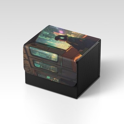 MTG Deckbox | Lofi Train Girl Themed TCG Deckbox | Unofficial MTG Deckbox | Trad