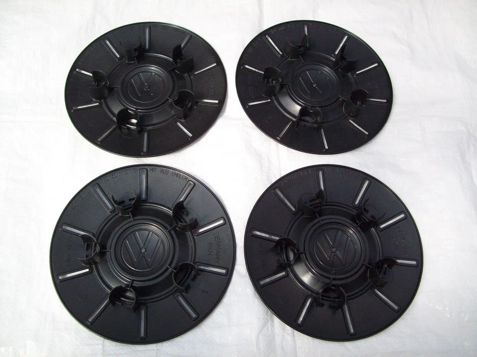 Tapacubos de rueda VW Transporter S6 SG SH SF X4 negro genuino 7E0601151B 2016-2024 Foto 2 de 4