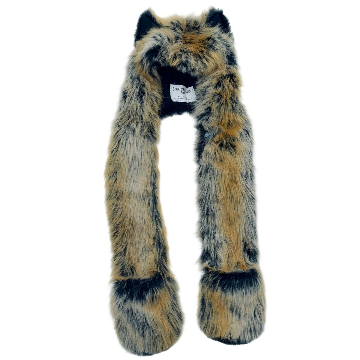 Fur Hood Scarf In Women