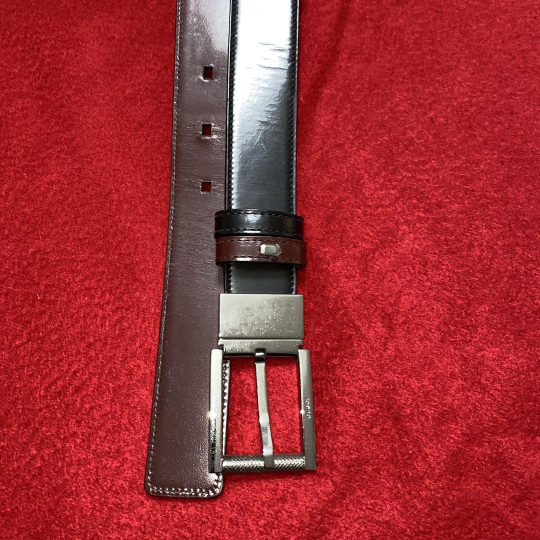 GUCCI Reversible Leather Belt in Brown and Black Size 90/36