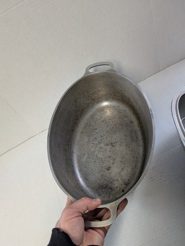 Club Hammered Aluminum 12" Dutch Oven VTG Roaster Pan with Drip Drop Lid 12x9 - Picture 6 of 9