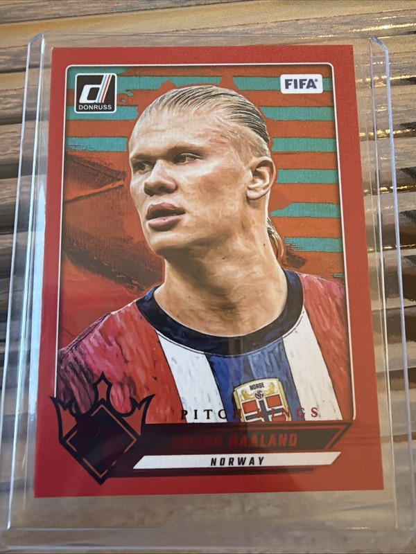 ERLING HAALAND 2024 Donruss Soccer Pitch Kings Red #11 NORWAY