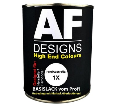 250ML Autolack für FordAustralia 1X Dynamic White Basislack spritzfertig