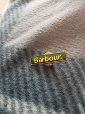 VINTAGE BARBOUR Clothing Enamel Pin Badge.