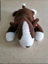 The Beanie Babies Collection Ty Stuff Plush BN/WT Dog Bruno 8.5" No Heart Tag 