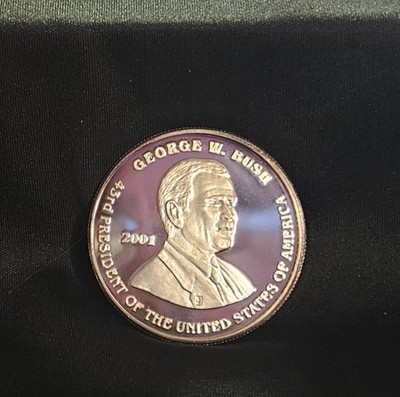 2001 Presidential Election, George W Bush v. Al Gore - 1 Ounce .999 Silver Medal