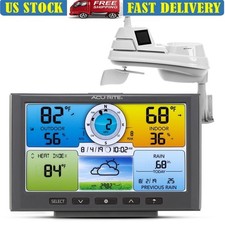 5-in-1 Wireless Home Weather Station Indoor Outdoor Temp Wind Rain Humidity US