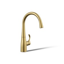 Kohler 22034-2MB Simplice Single Handle Kitchen Bar Faucet, Prep Sink, Wet Bar