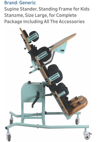 Generic Supine Stander Stanzme Large Adjustable Tray Wheel Locks Backrest