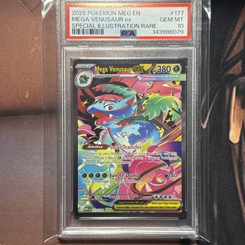 2025 POKEMON MEG EN-MEGA EVOLUTION 177 MEGA VENUSAUR EX SIR PSA 10