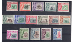 NORTH BORNEO Scott # 280-295 MINT / VF / NH 1¢ - $10 Queen Elizabeth II SCV $167
