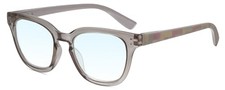 Calabria R860 Blue Light Reading Glasses 0.75 Grey Crystal Pink Womens Trendy E
