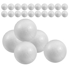 25 Pcs Diy Foams Ball Adornment Polystyrene Balls for Crafting Party Ornaments