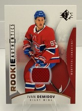 Upper Deck 2025-26 SP Ivan Demidov Rookie Authentics Jersey #137 | Canadiens
