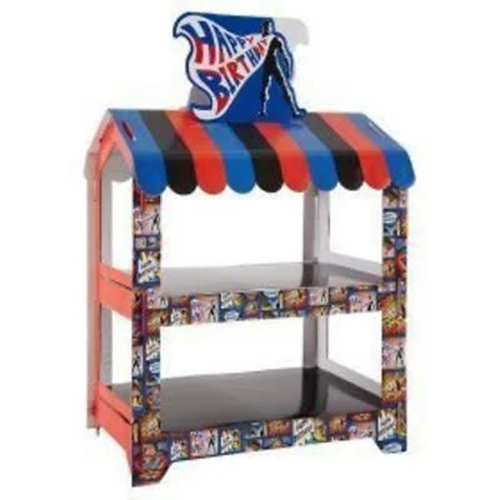 2 Tier Cake Stand Superhero Birthday Party Decoration Cupcakes Bright Happy Fun