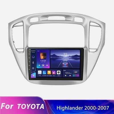 Car Stereo 9'' Radio 2DIN Carplay GPS For Toyota Highlander 2001-2007 Android15