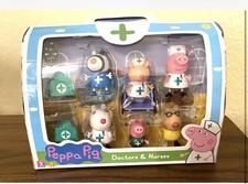 Peppa Pig Doctor  Nurse Figures Pack: 6 Rare Character-Brand Medical Figures UK